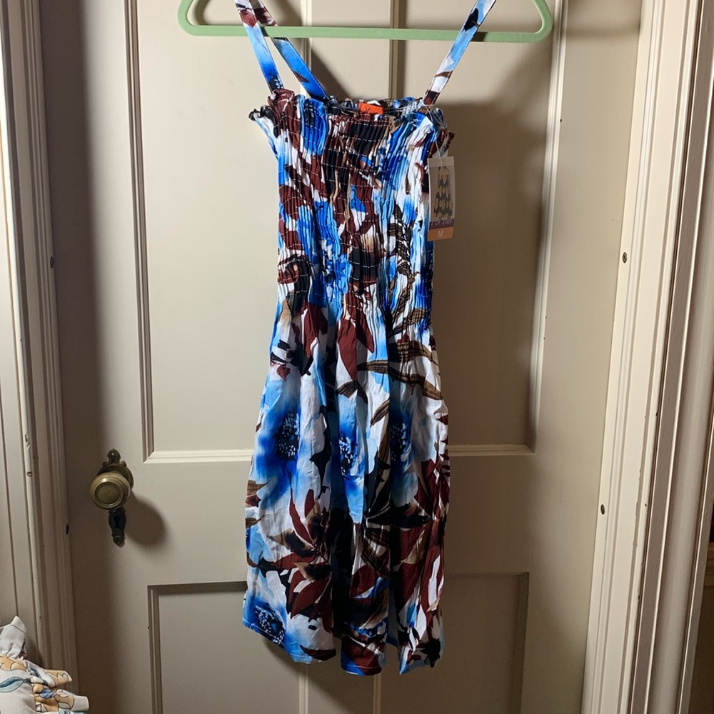 Blue summer dress (M)